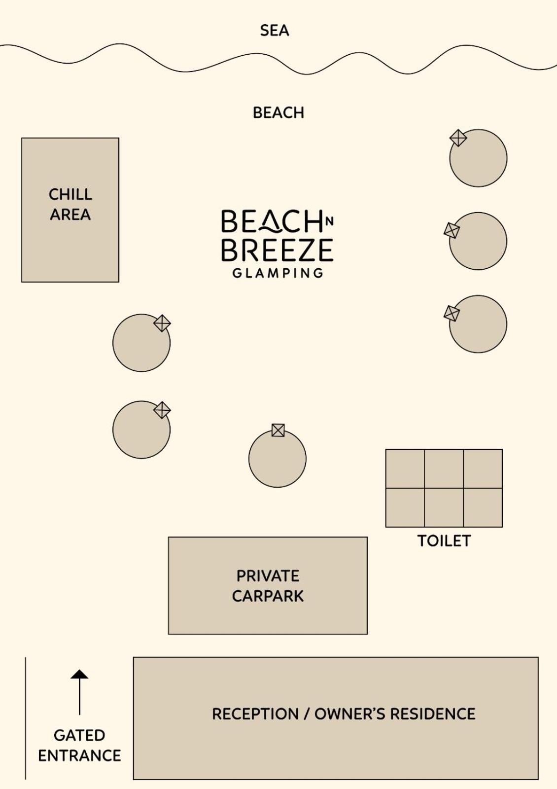 Beach N Breeze Glamping 말라카 외부 사진